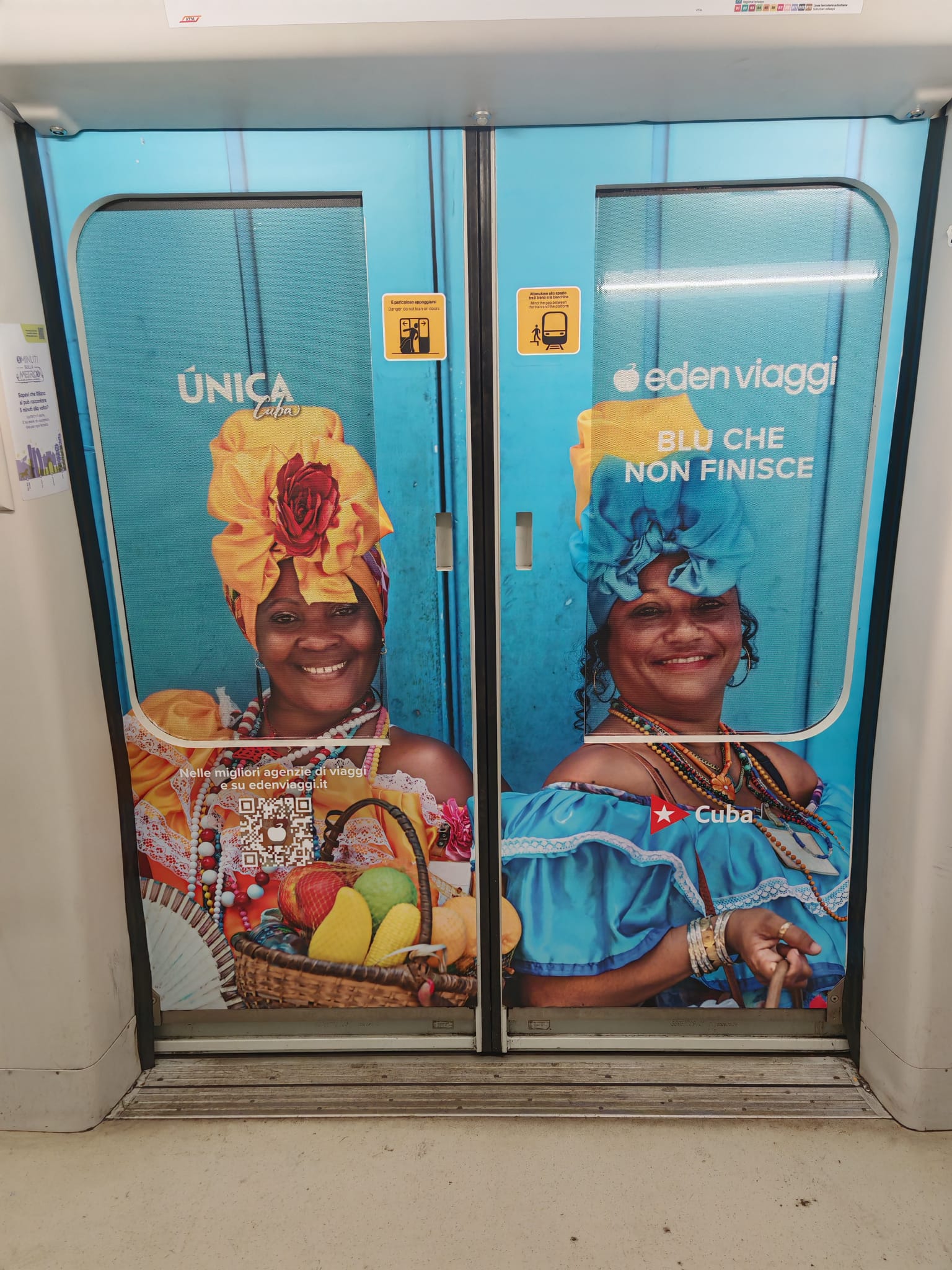 Allestimento Plus + 16 Doors Eden Viaggi Cuba porta su un vagone M5