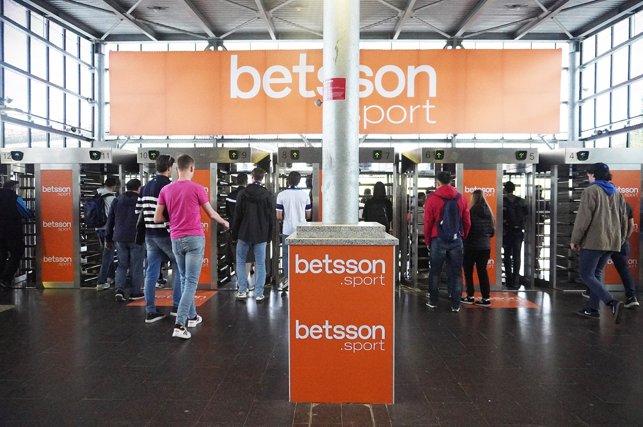 Mezzanino con allestimento Betsson Sport